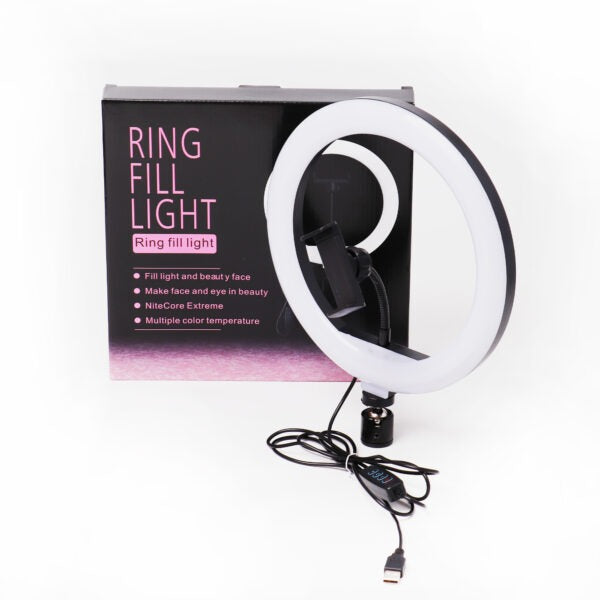LED RING LIGHT WITH PHONE HOLDER